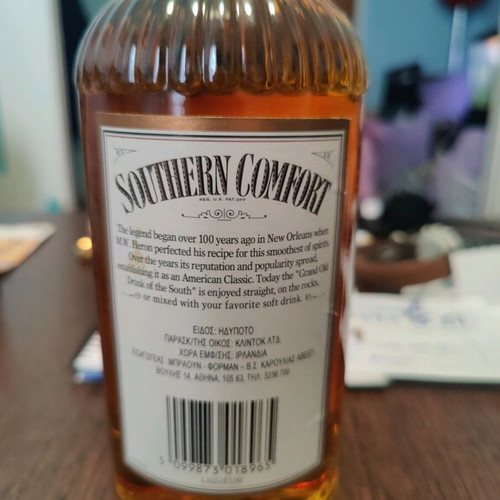 Southern Comfort whiskey/liqueur from the 90s in excellent condition