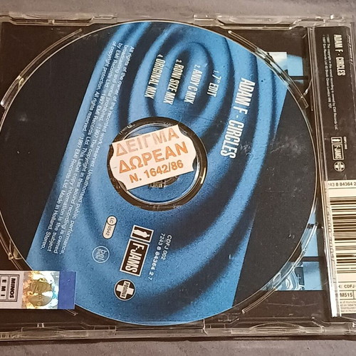 Adam F Circles CD-Single new, electronic