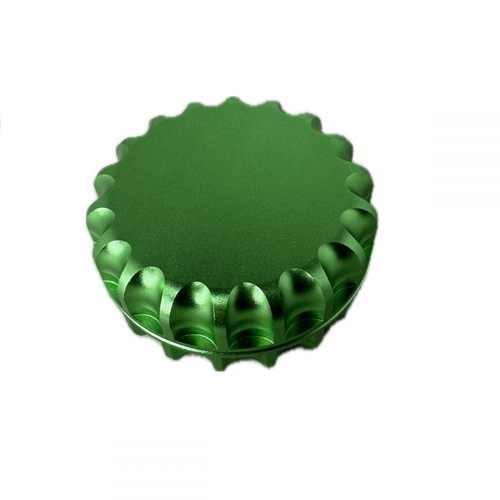 Metallic magnetic grinder green 60x28mm new