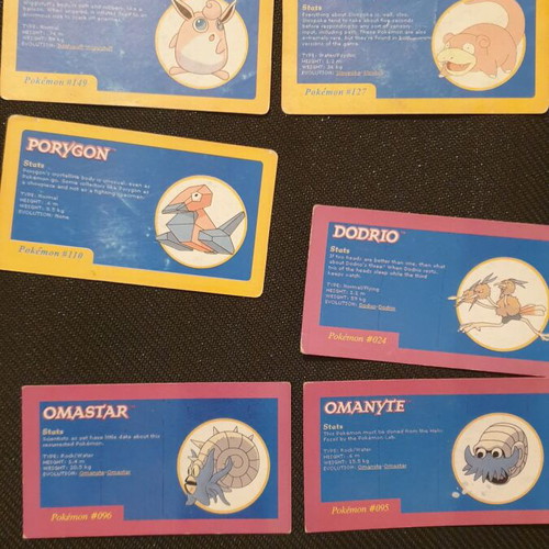 Pokemon vintage cards 1999 - 2000 used
