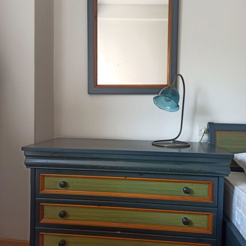 Bedroom Furniture Set like new, double bed, dresser, mirror, nightstands
