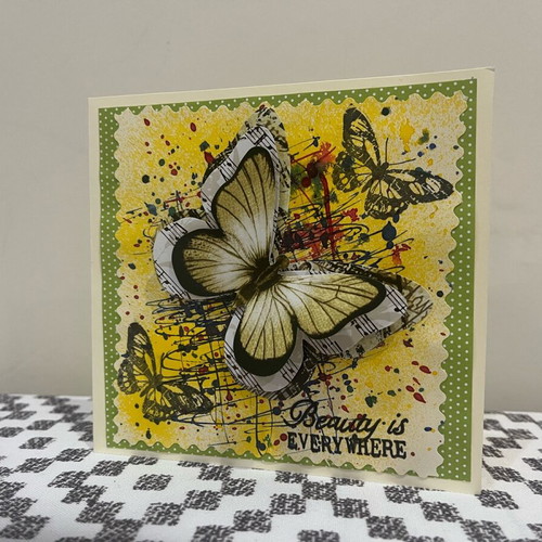 Handmade card Beauty is everywhere new