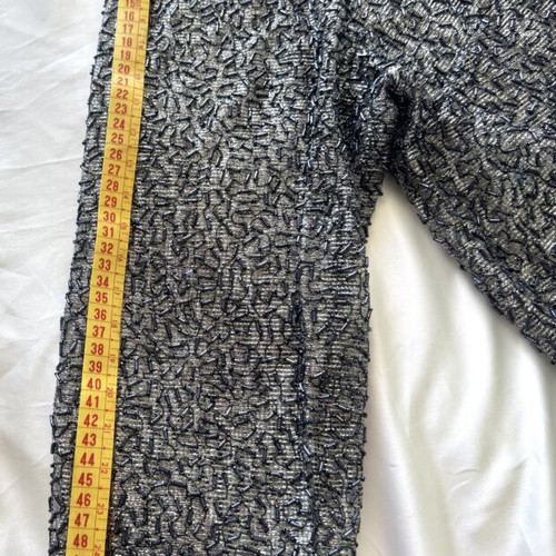 Vintage cardigan kimono with metallic knit and beads, like new