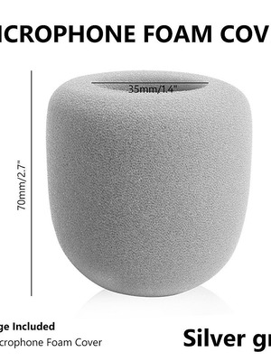 Microphone Windshield Sponge pop filter new, gray