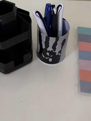 Office set with planner, rotating organizer, pencil holder, and pen gift