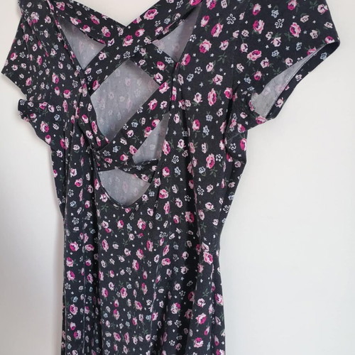 Short dress in A-line, like new, blue multicolor