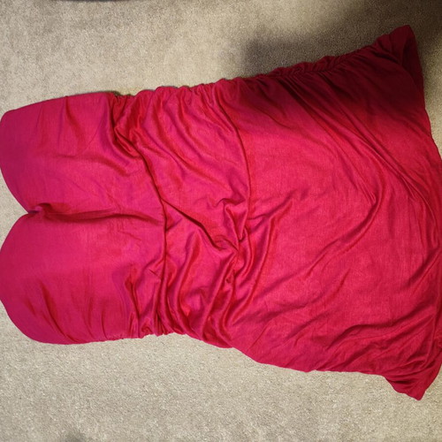 Strapless top used, size M, pink