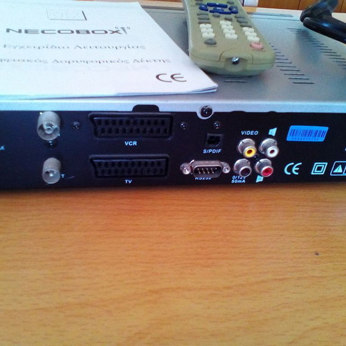 Satellite Set Televes dish with 2 digital receivers like new