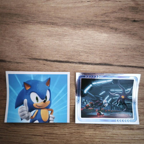 Sonic stickers like new, numbers 123 and 141