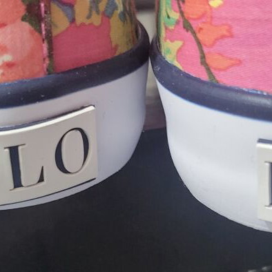 Polo Ralph Lauren floral sneakers new, size 37, pink multicolor