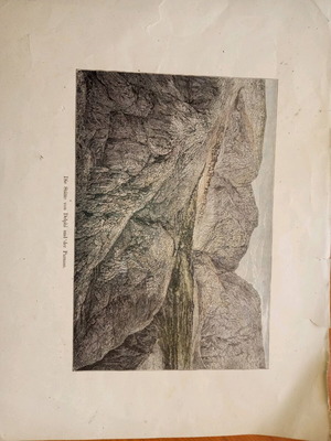 Delphi chromolithograph engraving used, slightly torn