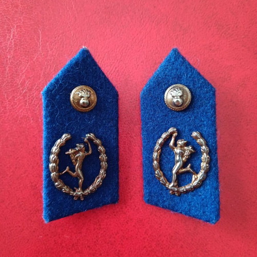 Pair of military communication insignia new