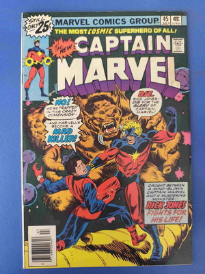 Captain Marvel 45 comic book used, English