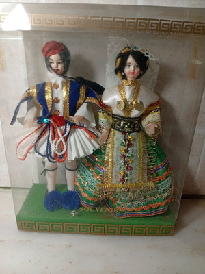 Greek traditional souvenir dolls like new
