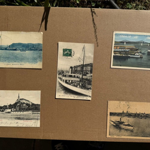 Σπάνιο vintage σετ καρτ ποστάλ καραβιών σαν καινούργιο, συλλεκτικό