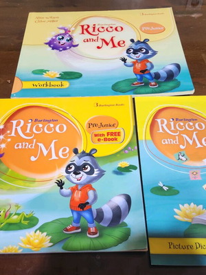 Ricco and Me Student's Book, Workbook & Picture Dictionary like new