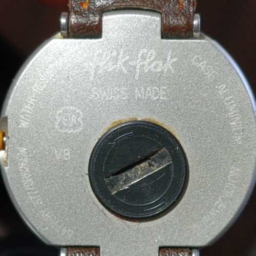 Flik Flak watch used, 35mm, battery and strap needed