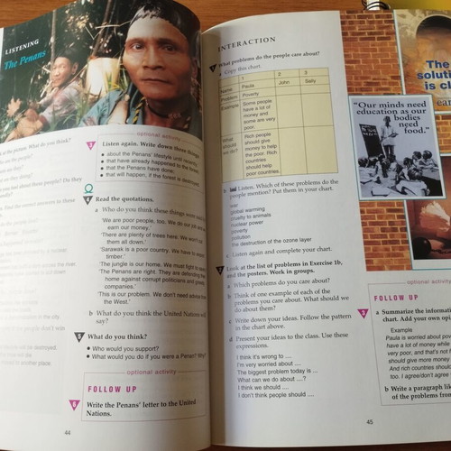 New Hotline Pre-Intermediate English Book Set of 3, like new