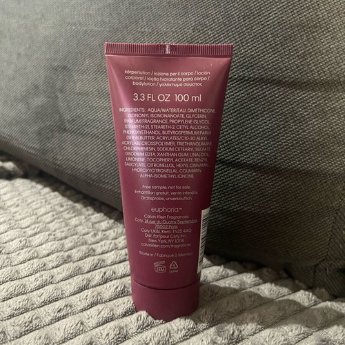Euphoria Calvin Klein body lotion like new, travel size 100 ml without packaging