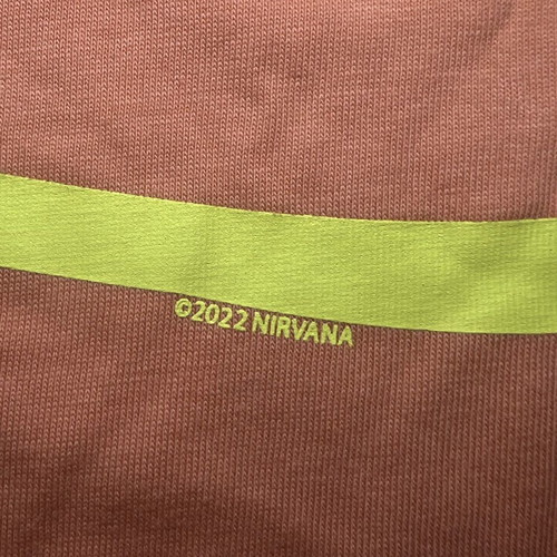 Carlings Culture Nirvana Smiley T-Shirt Salmon Orange Medium New