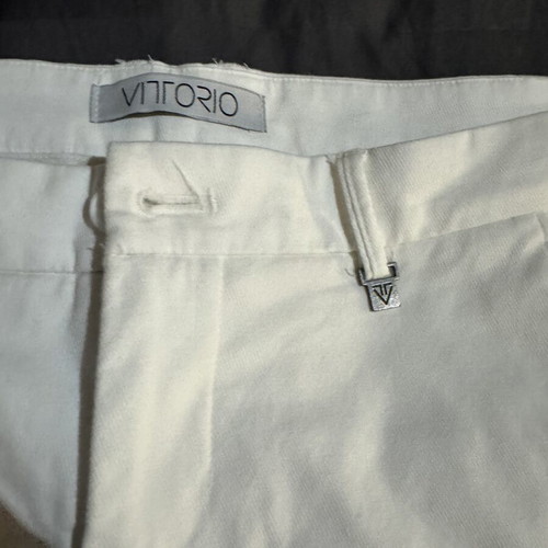 Vittorio Artist fabric pants size L white like new