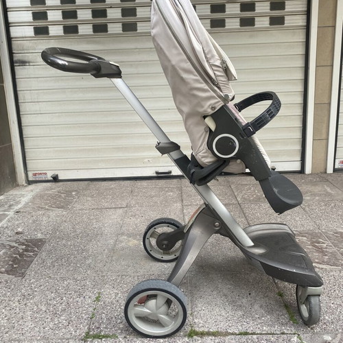 Stokke Xplory baby stroller used, ergonomic adjustable height