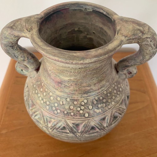 Vintage ceramic decorative amphora vase like new