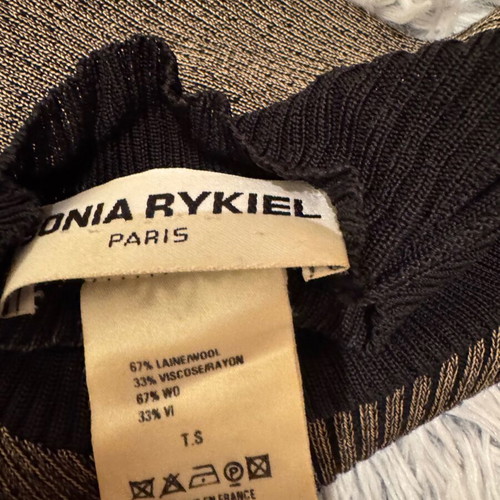 Sonia Rykiel πουλόβερ σαν καινούργιο, μαύρο και χρυσαφί, μέγεθος S