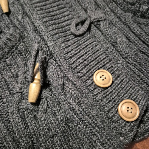 Pull & Bear wool cardigan gray size L like new