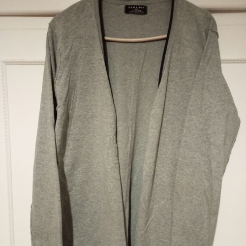 Zara men's cardigan like new, gray, size M