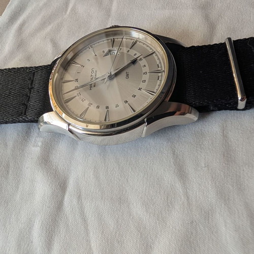 Hamilton Jazzmaster GMT Automatic watch like new, beige