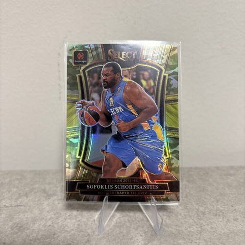 2025-26 Select EuroLeague Green Camo Prizm #141 Sofoklis Schortsanitis card