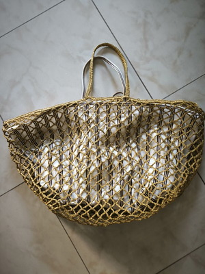 Parfois μεγάλη τσάντα shopper μπεζ με αποσπώμενο εσωτερικό τσαντάκι