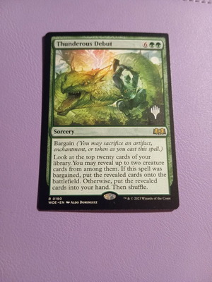 Κάρτα Magic The Gathering Thunderous Debut σαν καινούργιο