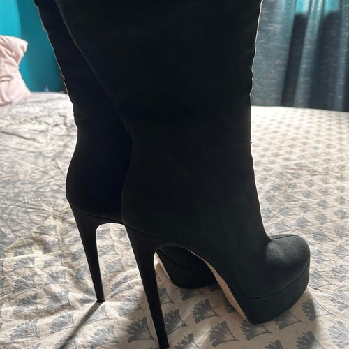 Sante Overknee boots used, black, size 37