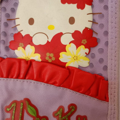 Hello Kitty pencil case used with two compartments