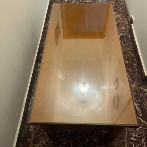 Coffee table used with glass top, 1 meter length