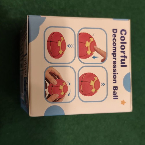 Colorful Decompression Ball Press & Spin Fidget Toy