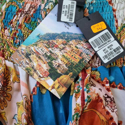 Wide colorful pants 100% viscose new, size M/L by Positano