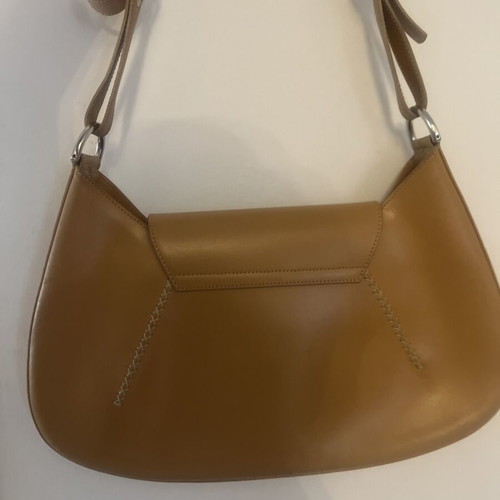 Artisti Italiani leather shoulder bag, camel