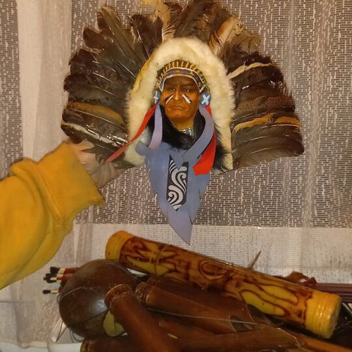 Handmade totem mask new from Africa
