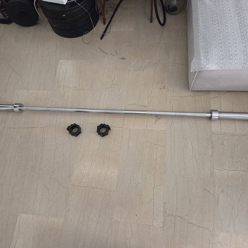 Viking Olympic Straight Bar Φ50 20kg 220cm with Amila Safety Collars