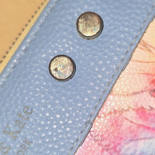 Olivia & Kate wallet used, blue multicolor