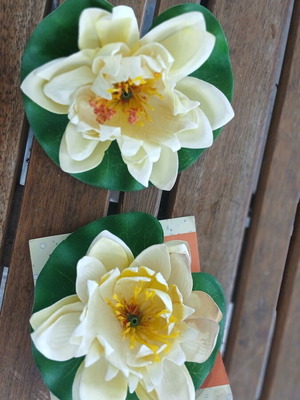 Floating water lilies new, set of 2 pieces