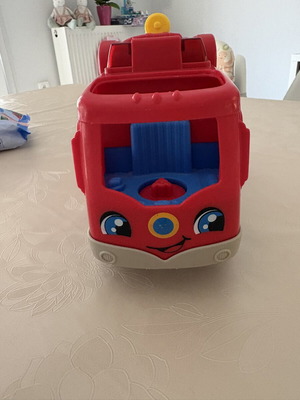 Fisher-Price Little People Fire Truck like new, sings and talks in Greek