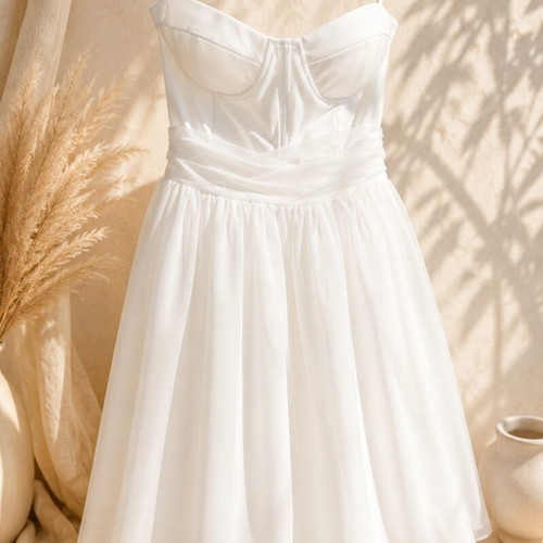 Coast white cocktail dress new, size M