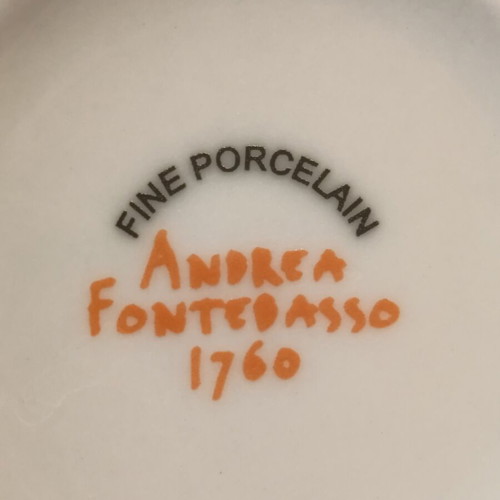 Andrea Fontebasso 1760 Cheeky Owlet Tea for One porcelain set new