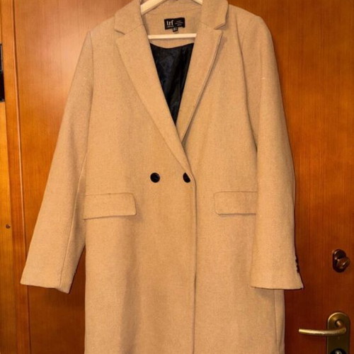Zara coat large like new, taupe color, classic cut
