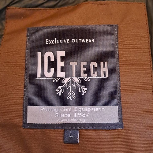Ice Tech Long Parka Jacket like new, brown, men's L