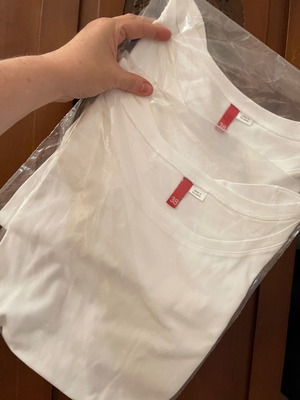 Summer blouses new, 2 pieces, size 38, white, 100% cotton